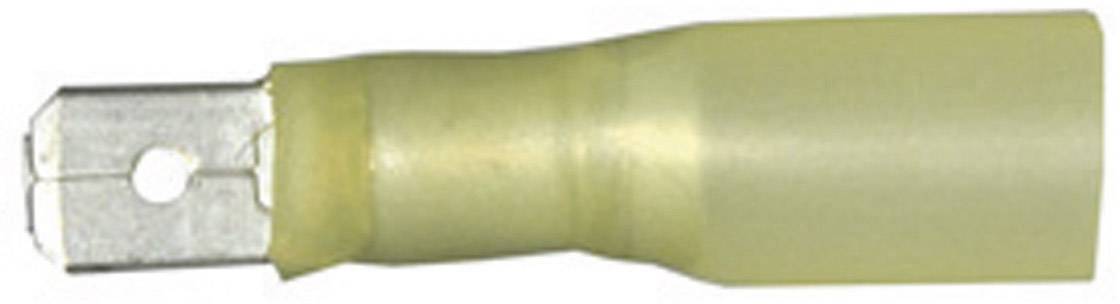 VOGT Flachstecker mit Schrumpfschlauch Steckbreite: 6.3 mm Steckdicke: 0.8 mm 180 ° Teilisoliert Gel