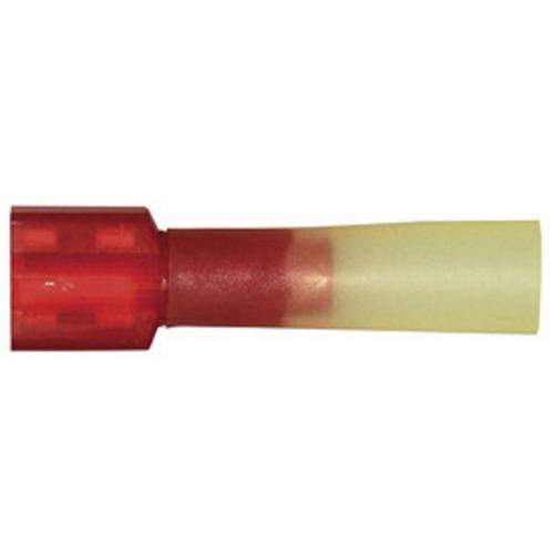 Thumbnail - Vogt Verbindungstechnik 3963sh Flachsteckhülse Steckbreite: 6.3 mm Steckdicke: 0.8 mm Vollisoliert Rot 1 St.