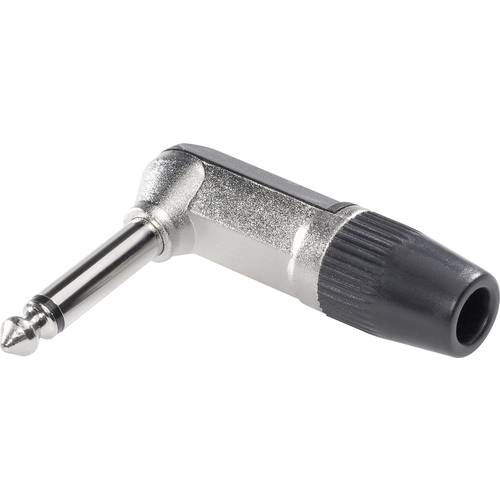 Cliff FM1098 Klinken-Steckverbinder 6.35 mm Stecker, gewinkelt Polzahl: 3 Stereo Silber 1 St.