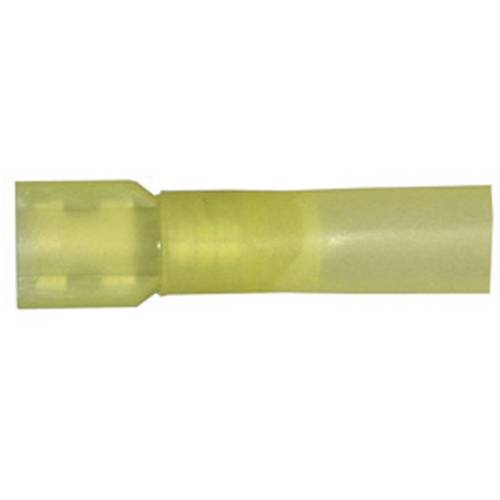 Vogt Verbindungstechnik 3967sh Flachsteckhülse Steckbreite: 6.3 mm Steckdicke: 0.8 mm Vollisoliert Gelb 1 St.