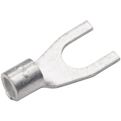 Cimco 180540 Gabelkabelschuh  4 mm² 6 mm² Loch-Ø=4.3 mm Unisoliert Metall 1 St. 