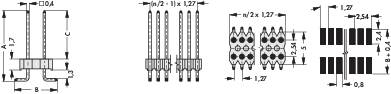 Technische Zeichnung eines elektrischen Systems mit mehreren Komponenten, dargestellt durch Linien, Schaltkreise und Verbindungsdetails.
