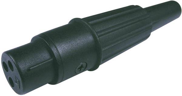 Cliff CP3003 XLR-Steckverbinder Buchse, gerade Polzahl: 3 Schwarz 1 St.