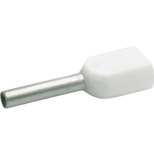 Klauke 8698 Zwillings-Aderendhülse 0.5 mm² Teilisoliert Weiß 1000 St.
