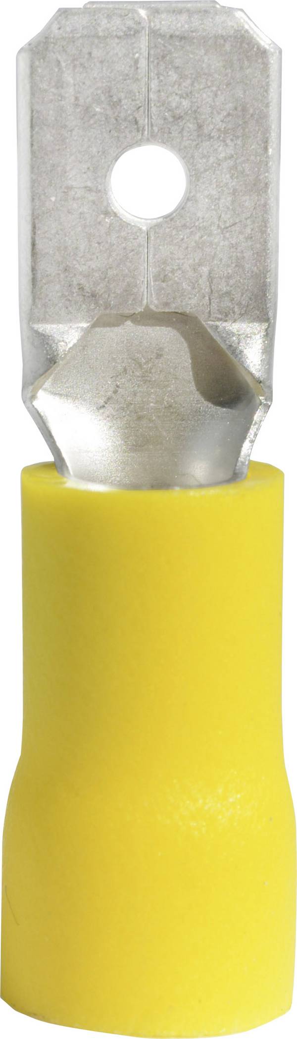 Vogt Verbindungstechnik 3912S Flachstecker Steckbreite: 6.3 mm Steckdicke: 0.8 mm 180 ° Teilisoliert Gelb 1 St.
