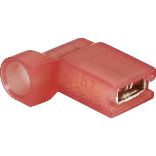 Vogt Verbindungstechnik 392305S Flachsteckhülse Steckbreite: 4.8 mm Steckdicke: 0.5 mm 90 ° Vollisoliert Rot 1 St.