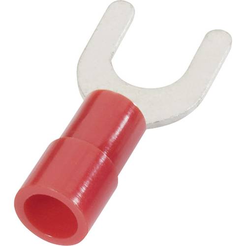 Cimco 180120 Gabelkabelschuh 0.50 mm² 1 mm² Loch-Ø=3.2 mm Teilisoliert Rot 1 St.