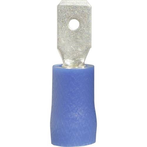 Vogt Verbindungstechnik 393405S Flachstecker Steckbreite: 4.8 mm Steckdicke: 0.5 mm 180 ° Teilisoliert Blau 1 St.