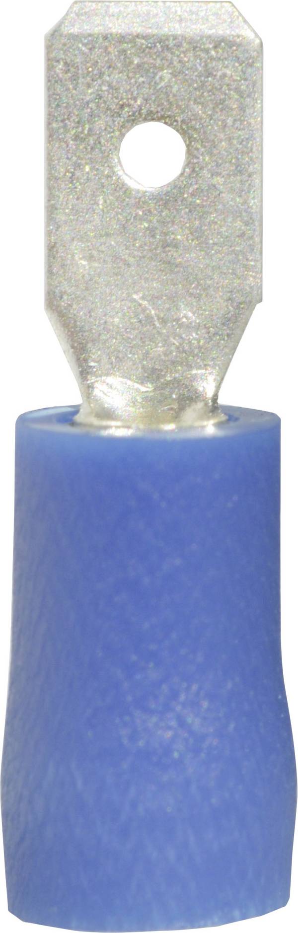 Vogt Verbindungstechnik 393405S Flachstecker Steckbreite: 4.8 mm Steckdicke: 0.5 mm 180 ° Teilisoliert Blau 1 St.