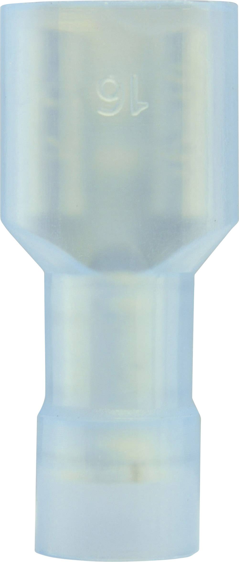 VOGT Flachsteckhülse Steckbreite: 6.3 mm Steckdicke: 0.8 mm 180 ° Vollisoliert Blau Vogt Verbindungs