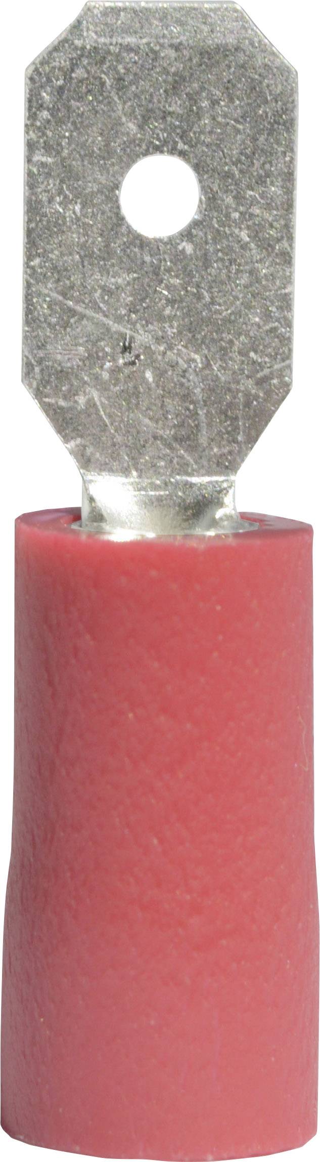 VOGT Flachstecker Steckbreite: 4.8 mm Steckdicke: 0.5 mm 180 ° Teilisoliert Rot Vogt Verbindungstech