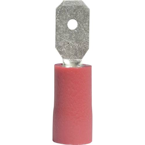 Vogt Verbindungstechnik 392808 Flachstecker Steckbreite: 4.8 mm Steckdicke: 0.8 mm 180 ° Teilisoliert Rot 1 St.
