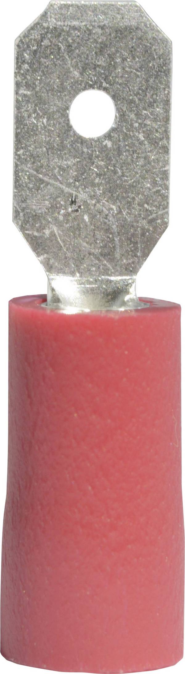 Vogt Verbindungstechnik 392805 Flachstecker Steckbreite: 4.8 mm Steckdicke: 0.5 mm 180 ° Teilisoliert Rot 1 St.