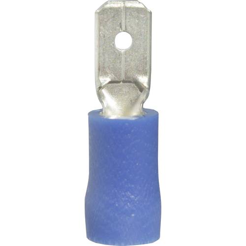 Vogt Verbindungstechnik 393408 Flachstecker Steckbreite: 4.8 mm Steckdicke: 0.8 mm 180 ° Teilisoliert Blau 1 St.
