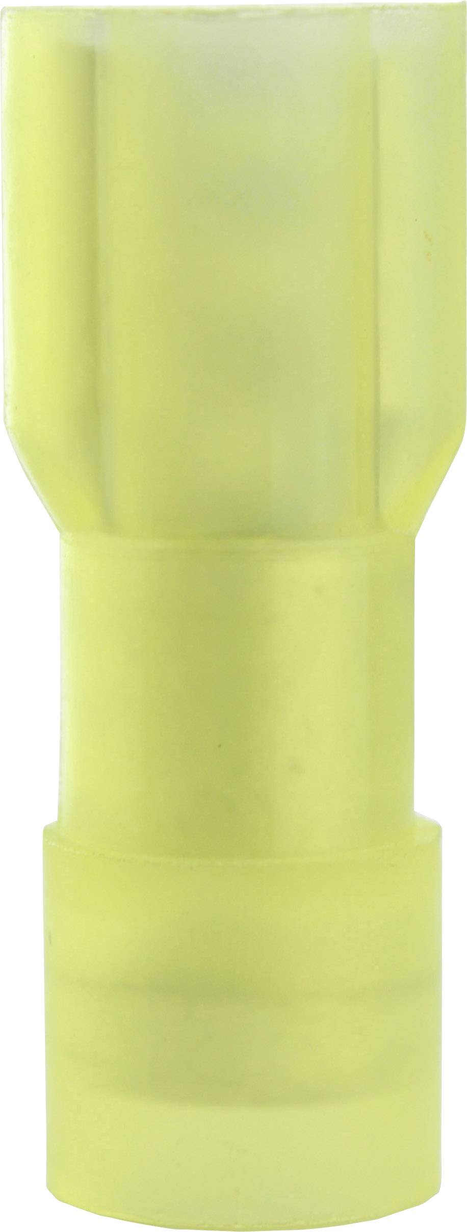 VOGT Flachsteckhülse Steckbreite: 6.3 mm Steckdicke: 0.8 mm 180 ° Vollisoliert Gelb Vogt Verbindungs