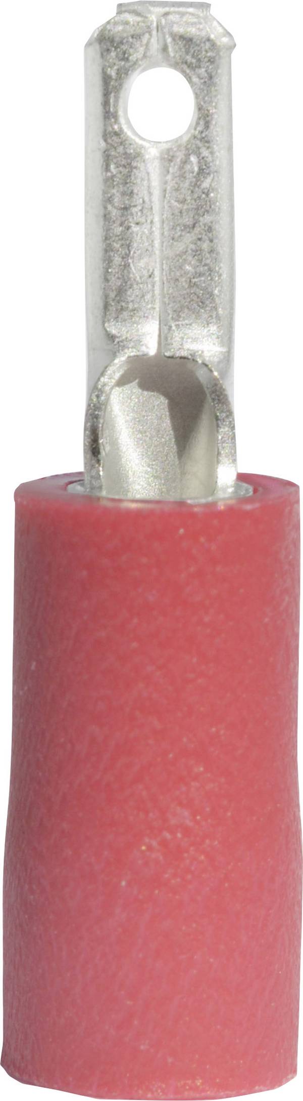 Vogt Verbindungstechnik 391308 Flachstecker  Steckbreite: 2.8 mm Steckdicke: 0.8 mm 180 ° Teilisoliert Rot 1 St.