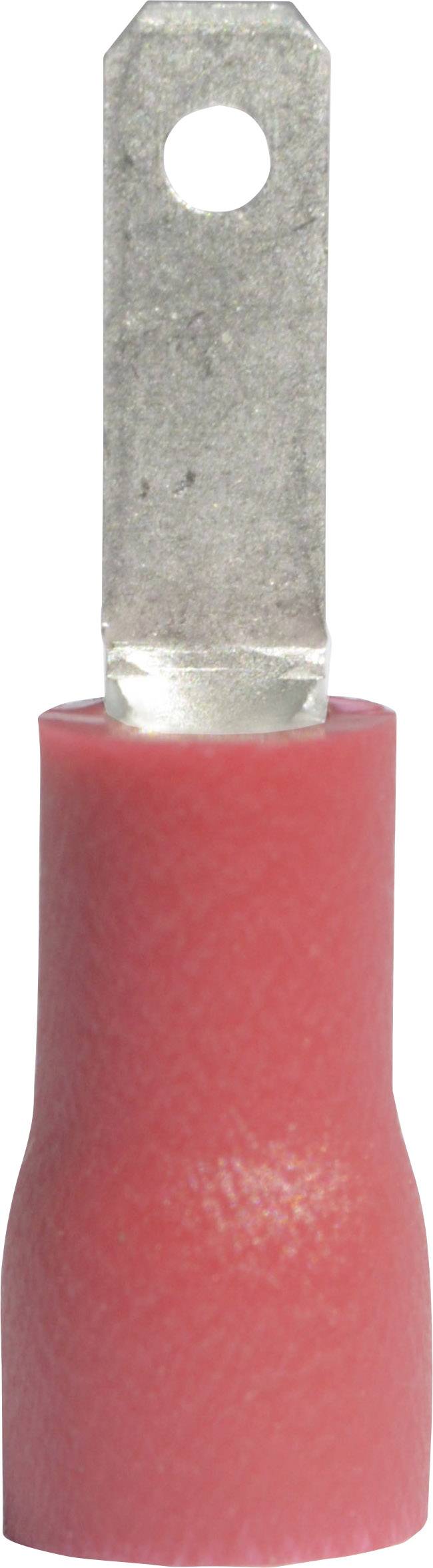 VOGT Flachstecker Steckbreite: 2.8 mm Steckdicke: 0.5 mm 180 ° Teilisoliert Rot Vogt Verbindungstech