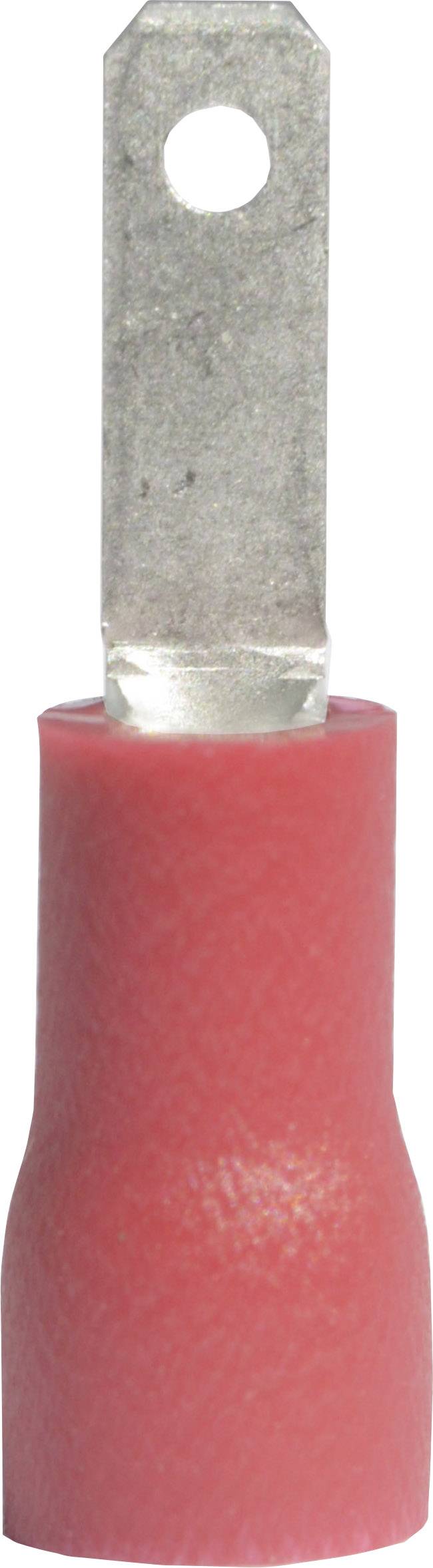 Vogt Verbindungstechnik 391305 Flachstecker Steckbreite: 2.8 mm Steckdicke: 0.5 mm 180 ° Teilisoliert Rot 1 St.