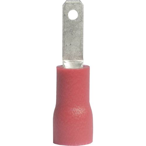 Thumbnail - Vogt Verbindungstechnik 391305 Flachstecker Steckbreite: 2.8 mm Steckdicke: 0.5 mm 180 ° Teilisoliert Rot 1 St.
