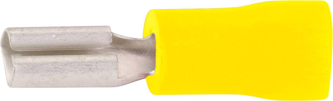 VOGT Flachsteckhülse Steckbreite: 2.8 mm Steckdicke: 0.5 mm 180 ° Teilisoliert Gelb Vogt Verbindungs