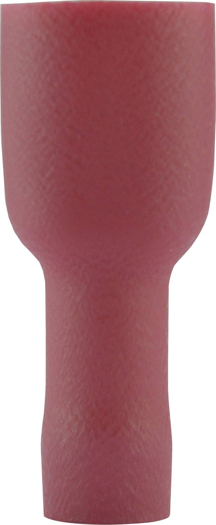 VOGT Flachsteckhülse Steckbreite: 6.3 mm Steckdicke: 0.8 mm 180 ° Vollisoliert Rot Vogt Verbindungst