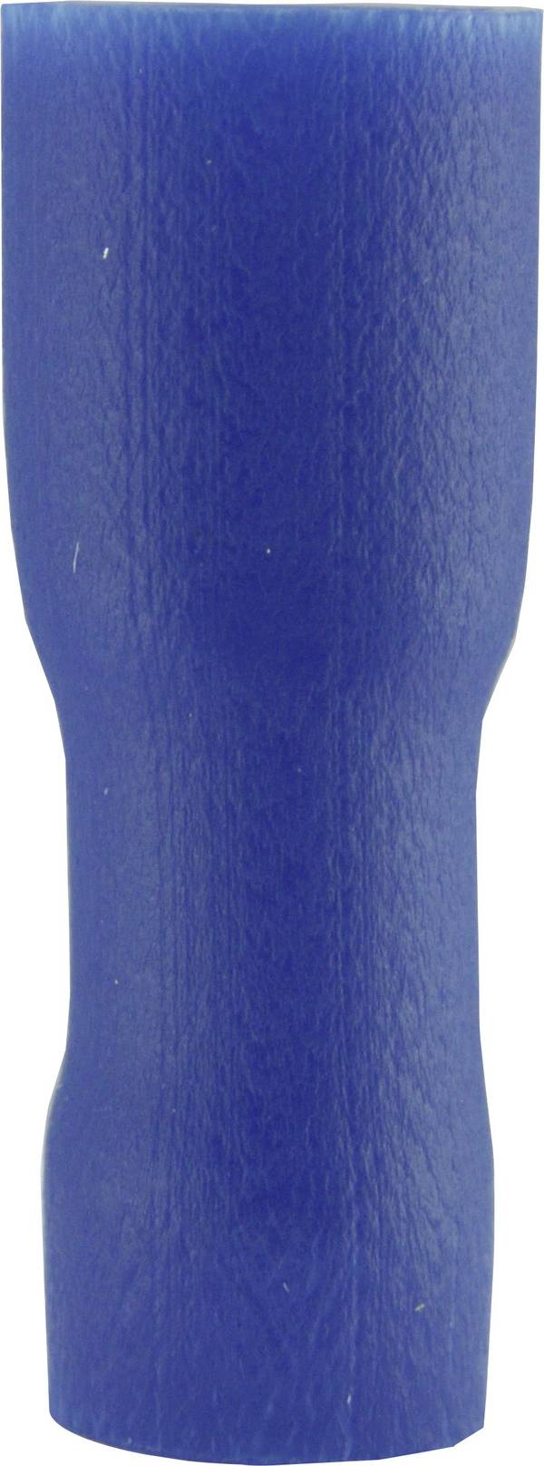 Vogt Verbindungstechnik 396208 Flachsteckhülse  Steckbreite: 4.8 mm Steckdicke: 0.8 mm 180 ° Vollisoliert Blau 1 St.