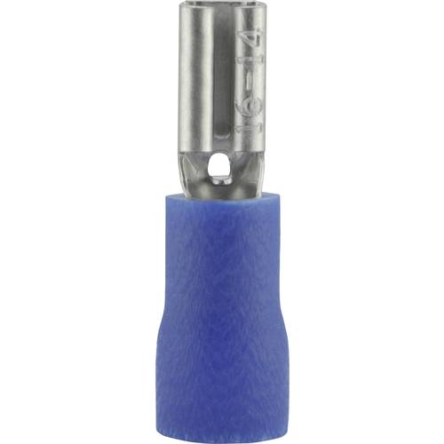 Vogt Verbindungstechnik 389905 Flachsteckhülse Steckbreite: 2.8 mm Steckdicke: 0.5 mm 180 ° Teilisoliert Blau 1 St.