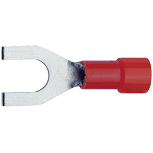 Thumbnail - Klauke 620C3 Gabelkabelschuh 0.50 mm² 1 mm² Loch-Ø=3.2 mm Teilisoliert Rot 1 St.