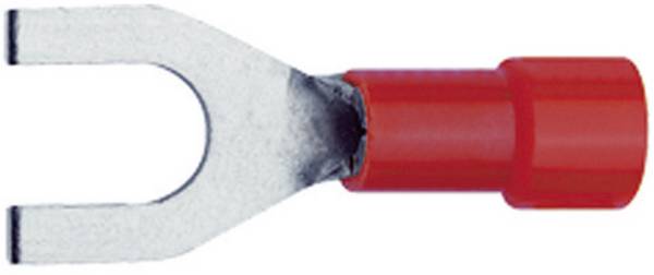 Klauke 620C4 Gabelkabelschuh 0.50 mm² 1 mm² Loch-Ø=4.3 mm Teilisoliert Rot 1 St.