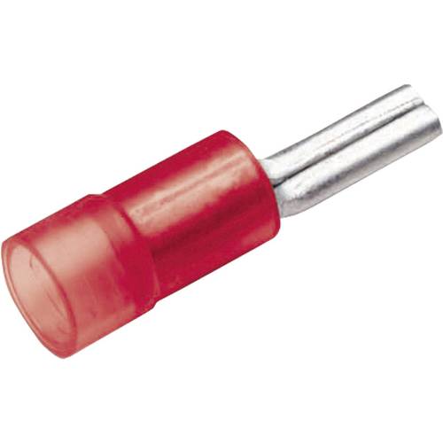 Cimco 180222 Stiftkabelschuh 0.50 mm² 1 mm² Teilisoliert Rot 1 St.