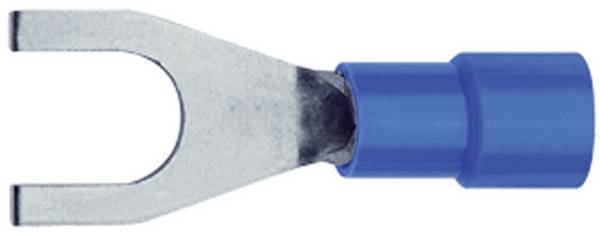 Klauke 630C4 Gabelkabelschuh 1.50 mm² 2.50 mm² Loch-Ø=4.3 mm Teilisoliert Blau 1 St.