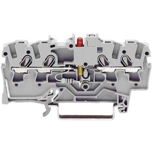 WAGO 2001-1421/1000-413 LED-Klemme 4.20 mm Zugfeder Belegung: L Grau 1 St.