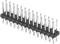 Ein einreihiger 16-poliger Stiftleistenstecker mit Kunststoffgehäuse, häufig verwendet für elektronische Verbindungen auf Platinen.