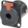 Neutrik NJ3FP6CBAG Klinken-Steckverbinder 6.35 mm Flanschbuchse, Kontakte gerade Polzahl: 2 Mono Schwarz 1 St.