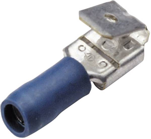 Cimco 180284 Flachsteckhülse mit Abzweig Steckbreite: 6.3 mm Steckdicke: 0.8 mm 180 ° Teilisoliert Gelb 1 St.