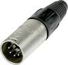 Neutrik NC5MX XLR-Steckverbinder Stecker, gerade Polzahl: 5 Silber 1 St.