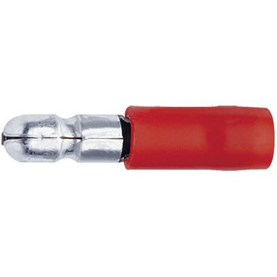 Klauke 1020 Rundstecker  0.50 mm² 1 mm² Stift-Ø: 4 mm Teilisoliert Rot 1 St. 