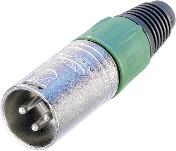 Neutrik NC3MX XLR-Steckverbinder Stecker, gerade Polzahl: 3 Silber 1 St.