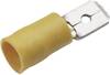 Cimco 180294 Flachstecker Steckbreite: 6.3 mm Steckdicke: 0.8 mm 180 ° Teilisoliert Gelb 1 St.
