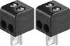 BKL Electronic 0205018 Lautsprecher-Steckverbinder Stecker, gerade Polzahl: 2 Schwarz 2 St.