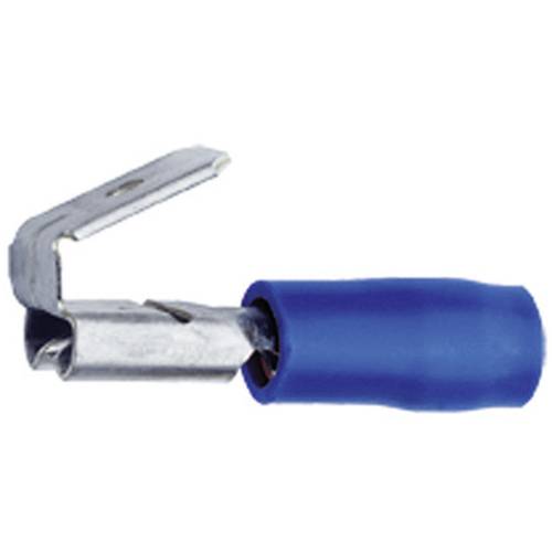 Klauke 730AZ Flachsteckhülse mit Abzweig Steckbreite: 6.3 mm Steckdicke: 0.8 mm 180 ° Teilisoliert Blau 1 St.