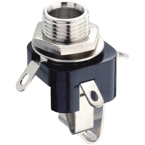 Lumberg KLB 3 Klinken-Steckverbinder 6.35 mm Buchse, Einbau vertikal Polzahl: 3 Stereo Schwarz 1 St.