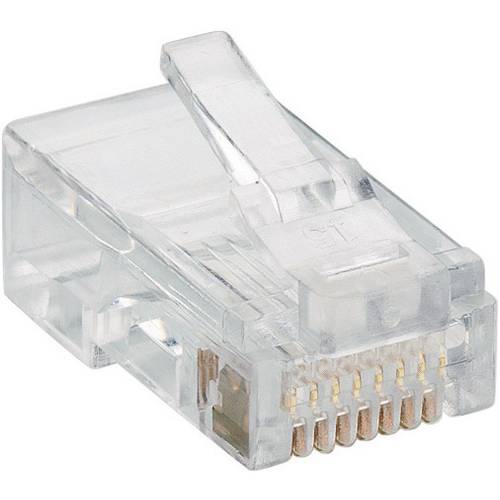 Lumberg P 129 Modularstecker P 129 Stecker, gerade Polzahl Sensoren 8P8C Transparent 1 St.