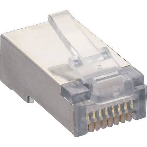Lumberg P 129 S Modularstecker P 129 S Stecker, gerade Polzahl Sensoren 8P8C Transparent 1 St.