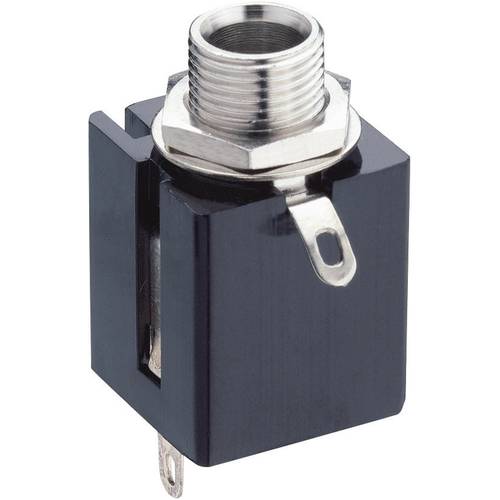 Lumberg KLBP 3 Klinken-Steckverbinder 6.35 mm Buchse, Einbau vertikal Polzahl: 3 Stereo Schwarz 1 St.