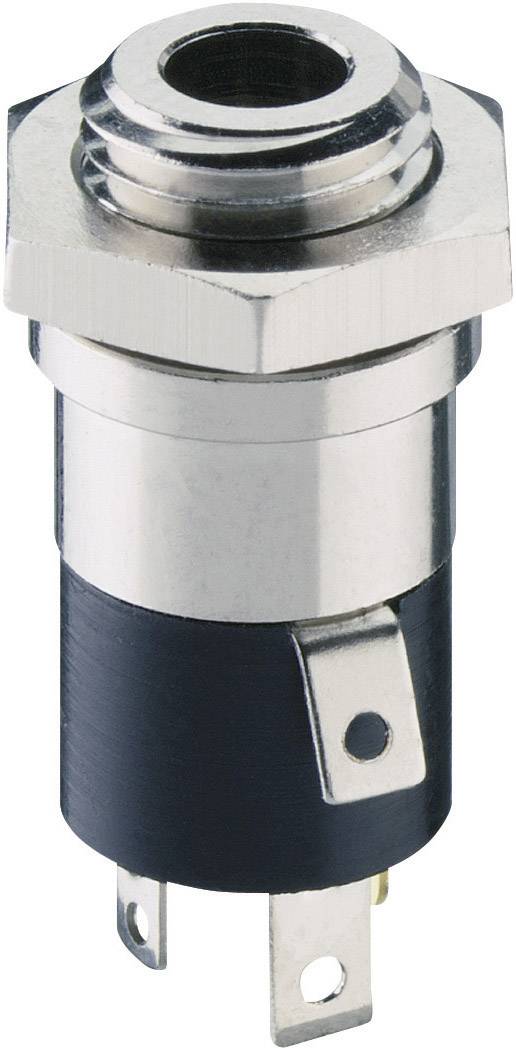 LUMBERG Klinken-Steckverbinder 3.5 mm Buchse, Einbau vertikal Polzahl: 4 Stereo Silber 1502 02 1 St.
