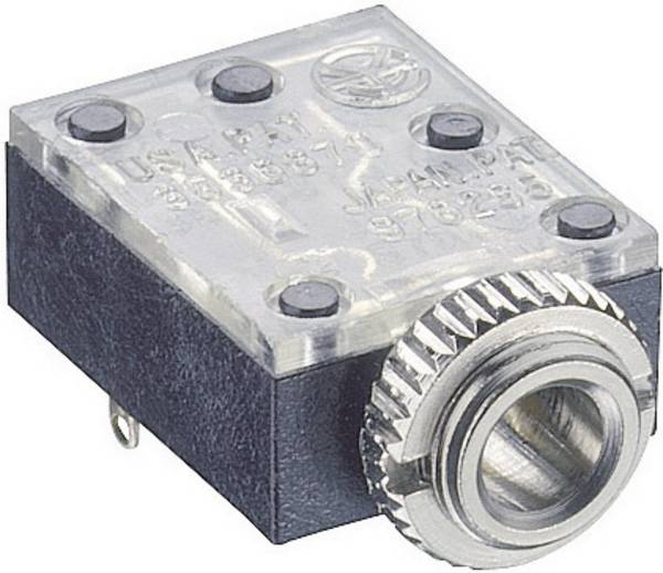 Lumberg 1503 09 Klinken-Steckverbinder 3.5 mm Buchse, Einbau horizontal Polzahl: 3 Stereo Schwarz 1 St.