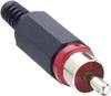 Lumberg XSTO 1-RD Cinch-Steckverbinder Stecker, gerade Polzahl: 2 Rot 1 St.