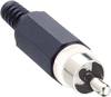 Lumberg XSTO 1-WH Cinch-Steckverbinder Stecker, gerade Polzahl: 2 Weiß 1 St.
