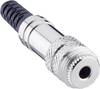 Lumberg 1522 01 Klinken-Steckverbinder 3.5 mm Buchse, gerade Polzahl: 3 Stereo Silber 1 St.